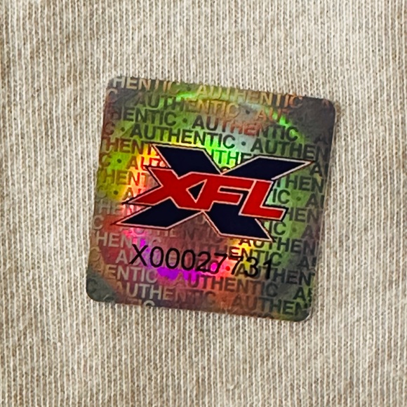 New York Guardians XFL Gray- Black/Silver and Red Insignia on Front T-Sh… - Picture 7 of 7